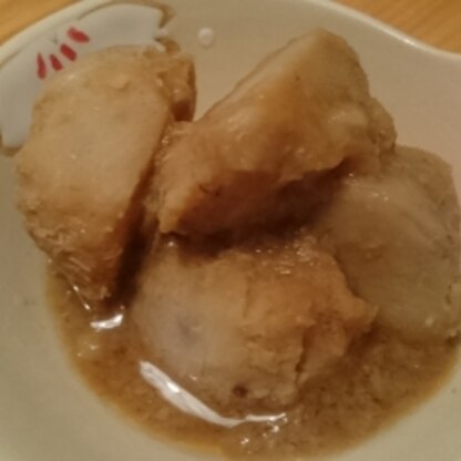 冷凍里芋で美味しく作れました♪
砂糖を使わずに料理できることも嬉しいです。